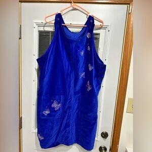 Quacker Factory Royal Blue Embroidered dress